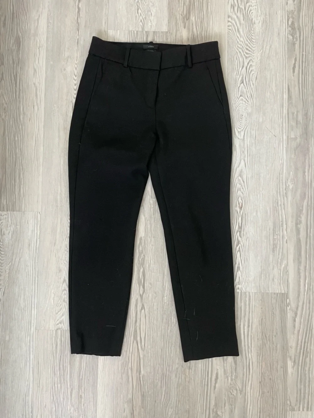 J. Crew Black Slim Cropped Dress Trousers